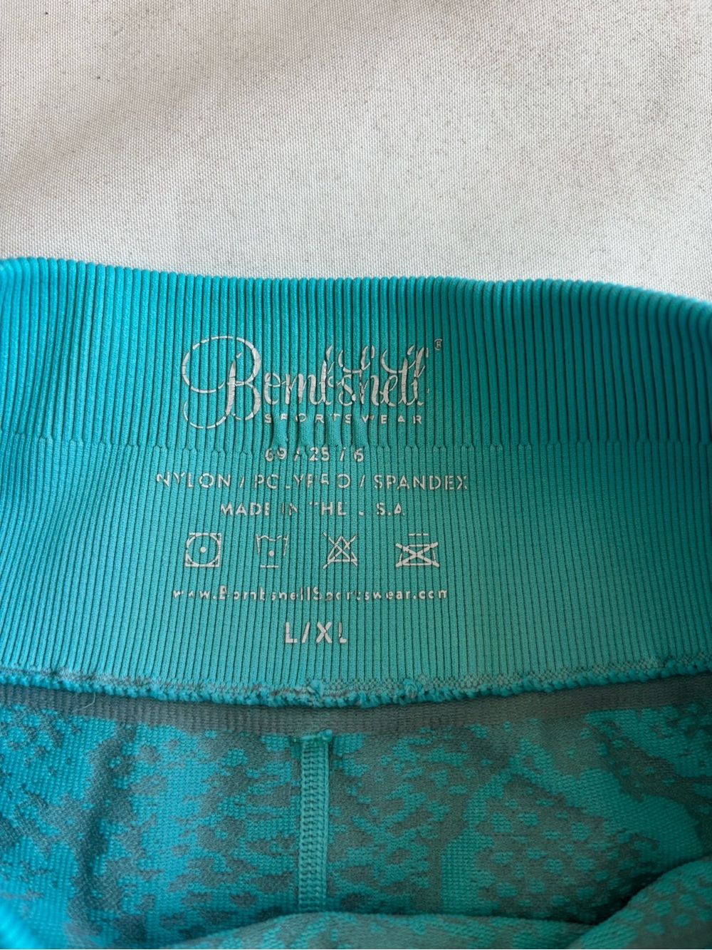 Bombshell sportswear teal and grey snake-print seamless leggings large-XL - Picture 8 of 10